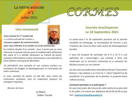 La lettre estivale 2021